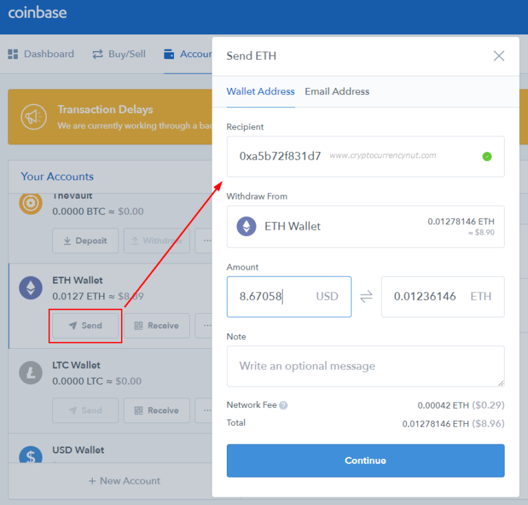 cheapest crypto to send from binance to coinbase