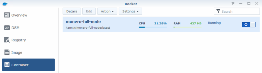 How to run a Monero node on a Synology NAS