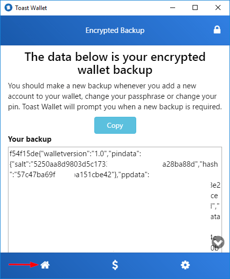 ripple wallet encrypted backup